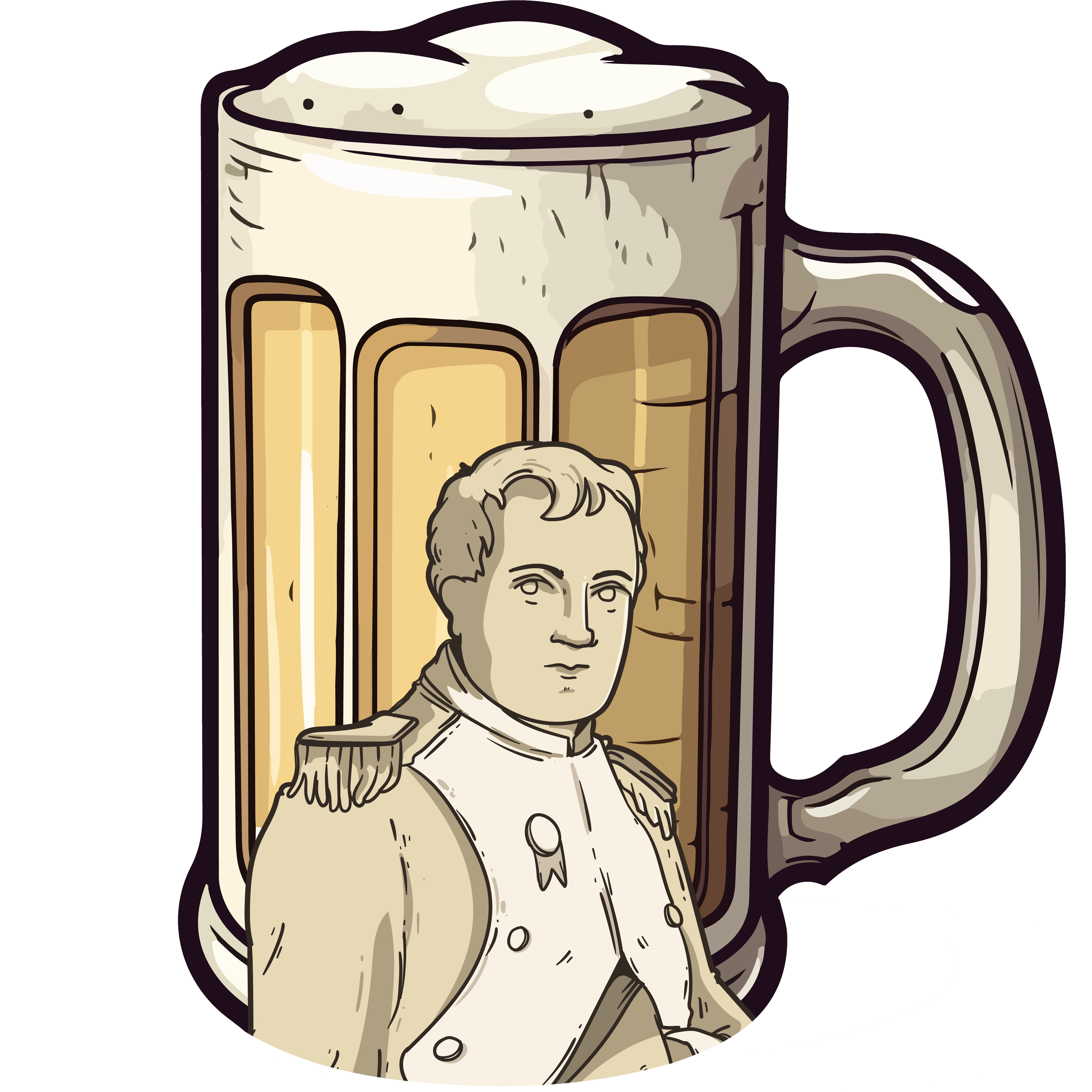 Bierbaron Logo - Ein stilisiertes Bierglas